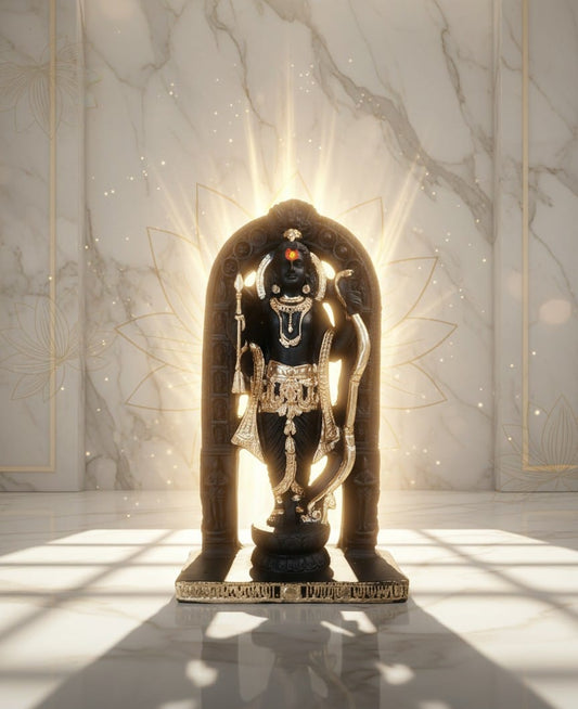 Miniature Emerald Green Meditating Ram Statue