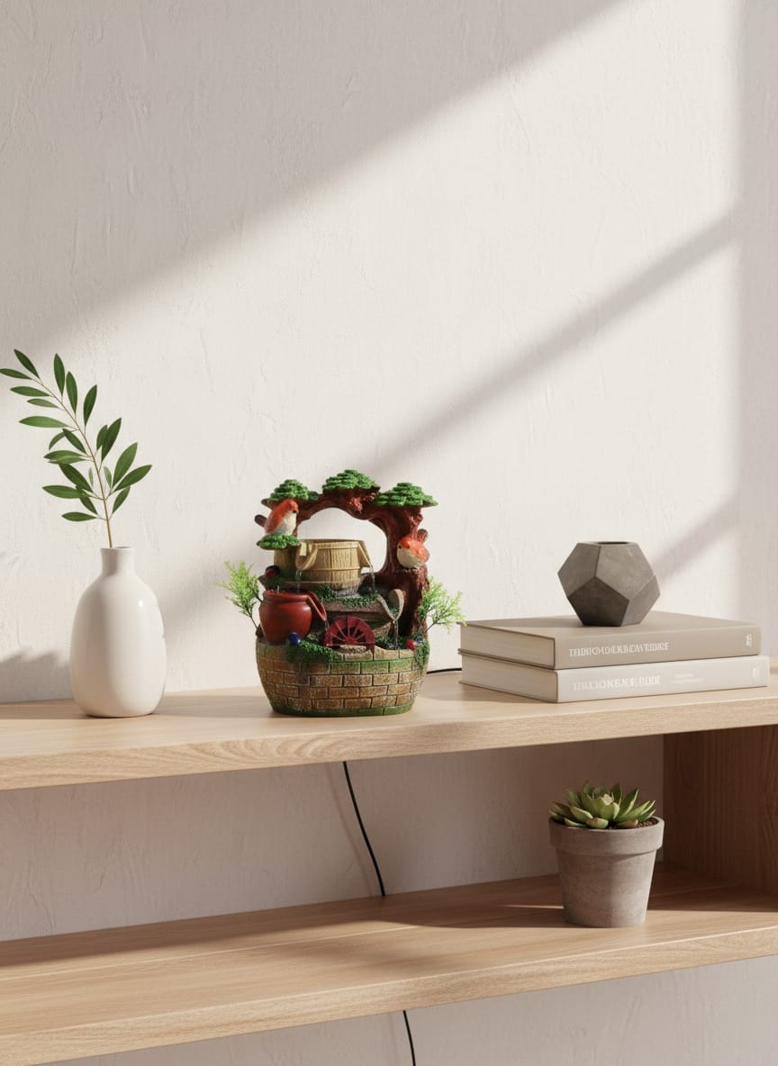 Whimsical Indoor Tabletop Water Fountain