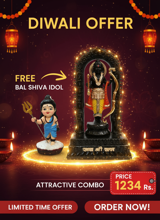 Ram lala with free bal shiva